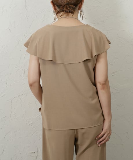 Frill tops 【beige ラスト2点】