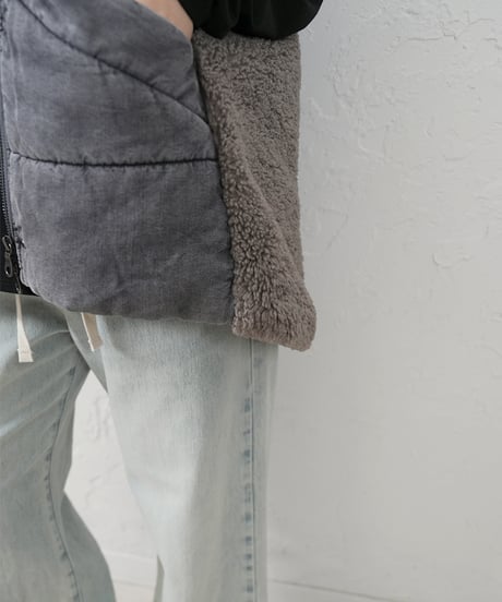 Denim×Boa padding　vest