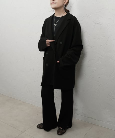 See-through jacquard　longsleeve Tshirt