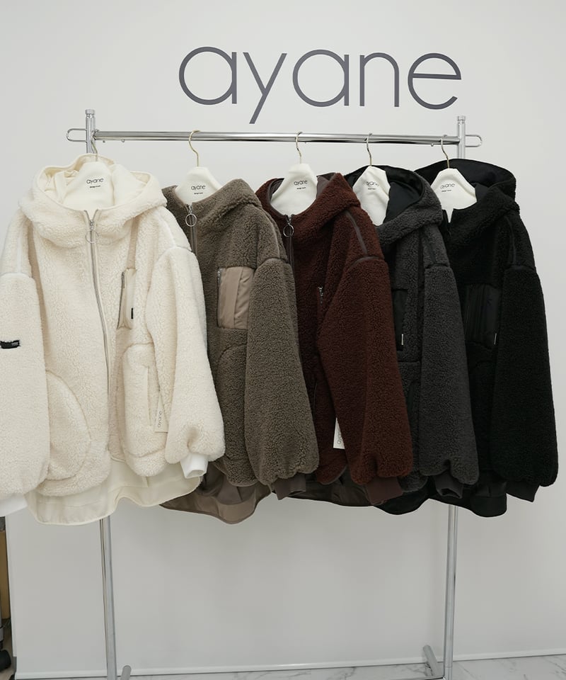 ayane】 ご予約 フーディボアブルゾン | select shop Liren