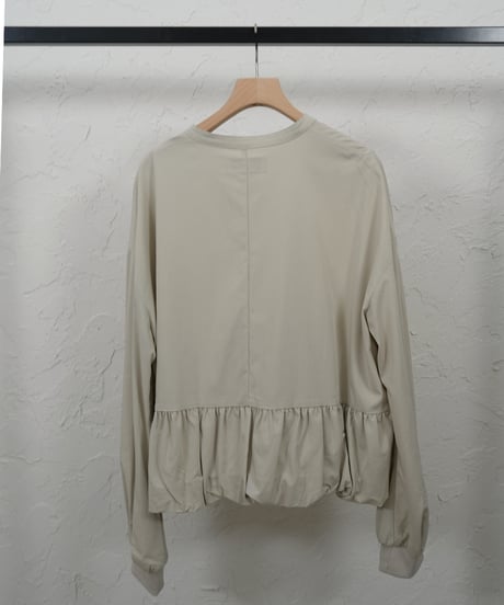 Gather balloon shirt