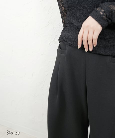 【CYAN tokyo×Liren別注】低身長size！Square pocket fleece wide pants