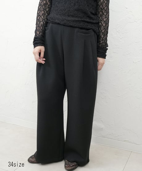 【CYAN tokyo×Liren別注】低身長size！Square pocket fleece wide pants