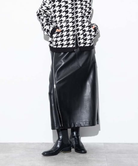【MARGAUX VINTAGE】　ご予約  レザーラップスカート