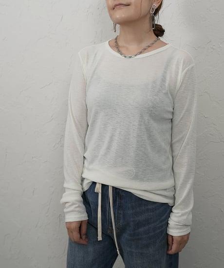 Sheer long sleeve T
