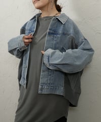 Knit docking　denim jacket【blueラスト1点】