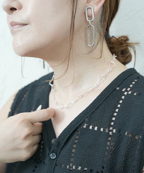 Clip motif chain necklace 残り僅か！