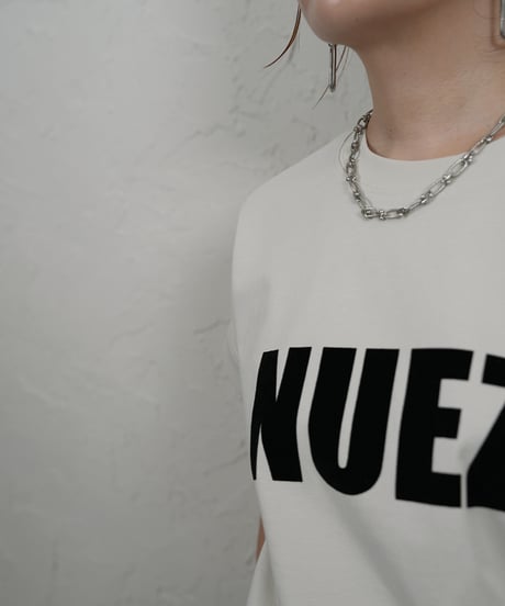 NUEZ flocked print　T
