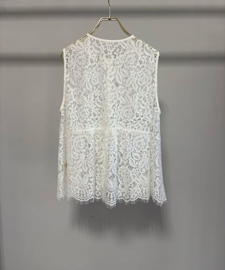 【MARGAUX VINTAGE】　ご予約 総レースノースリーブベスト