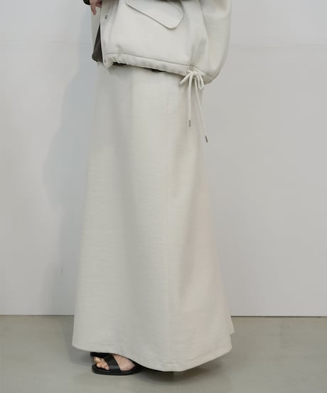 【cafune】　ご予約  melton jersey back flare skirt