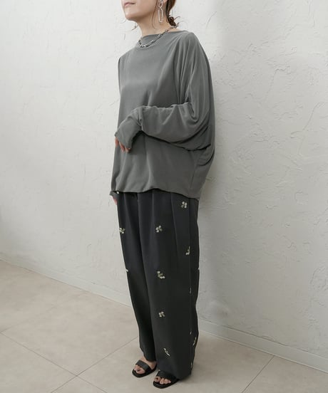 Powdery dolman pullover【charcoalラスト1点】