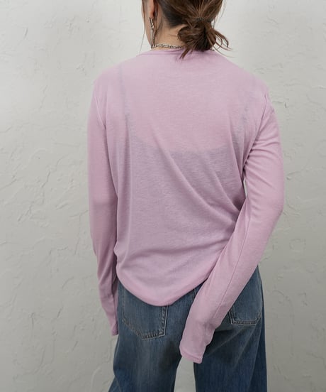 Sheer long sleeve T
