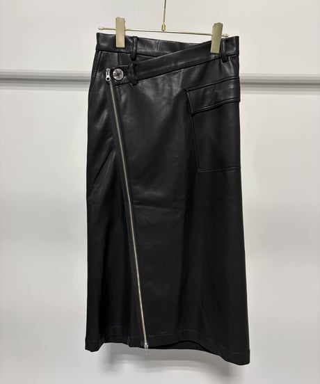 【MARGAUX VINTAGE】　ご予約  レザーラップスカート