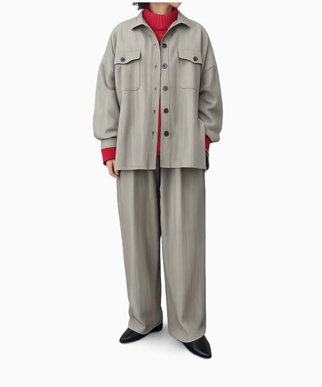 【siro de labonete】　ご予約  herringbone shirt jacket