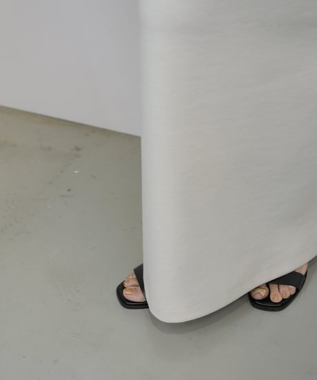 【cafune】　ご予約  melton jersey back flare skirt