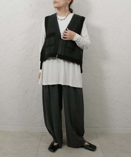 Back over mouton vest 【ラスト1点】