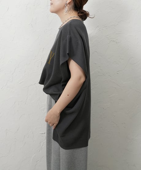 Embroidered　sheer knit 【ラスト2点】