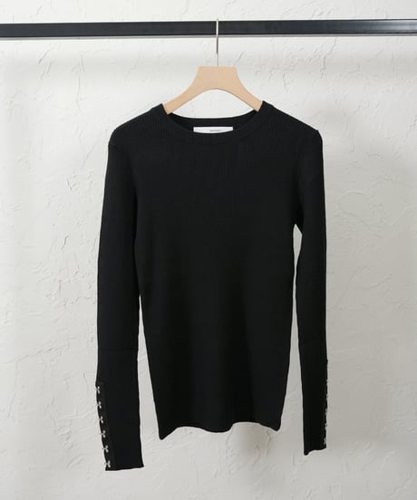 Hook Detailed Rib Pullover 【ラスト1点】