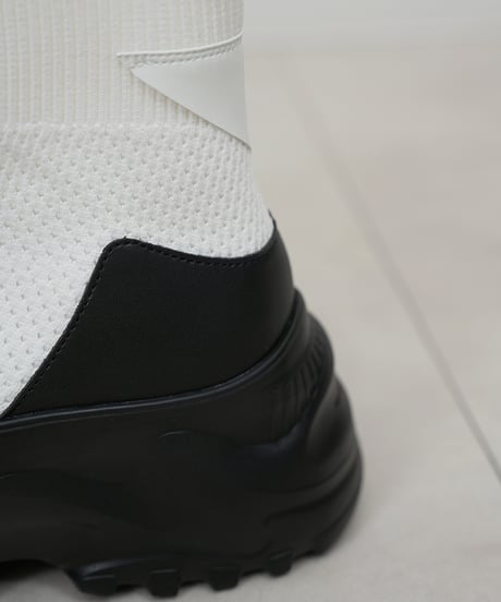 Mesh-knit High-Top Chunky Boots【ラスト1.2点】