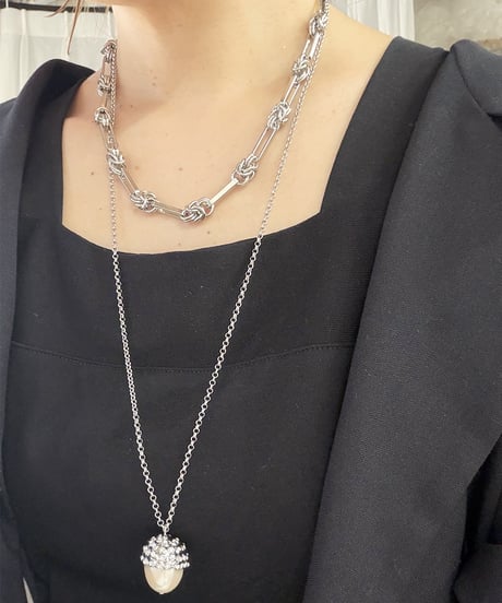 【Sead's Mara】　ご予約  数量限定！Knot bar necklace