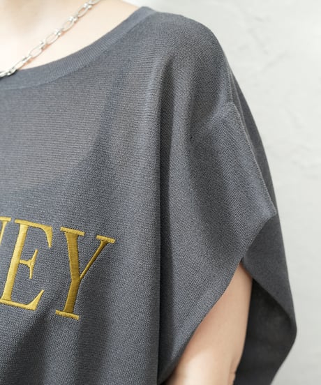Embroidered　sheer knit 【ラスト2点】