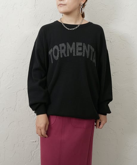 【ROSIEE】　ご予約 数量限定　ロゴ刺繍Knit