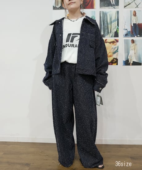 【PRIORITY】　ご予約 "Liren別注"低身長size ブークレカーヴィデニム
