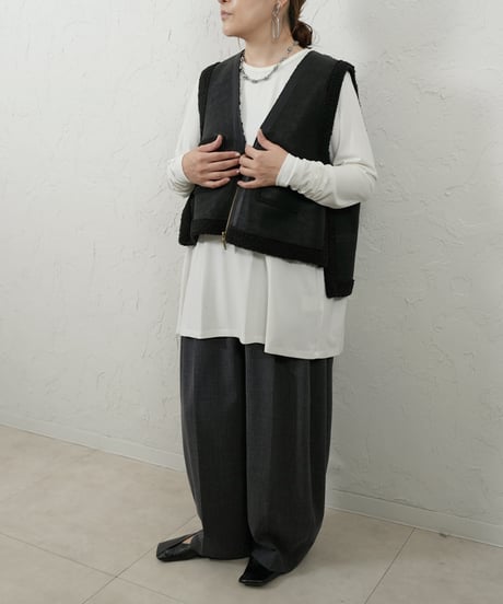 Back gather warm long pullover 追加！