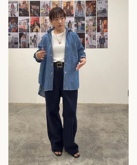 【Le Melange】　ご予約 LIGHT DENIM ダンガリーシャツ