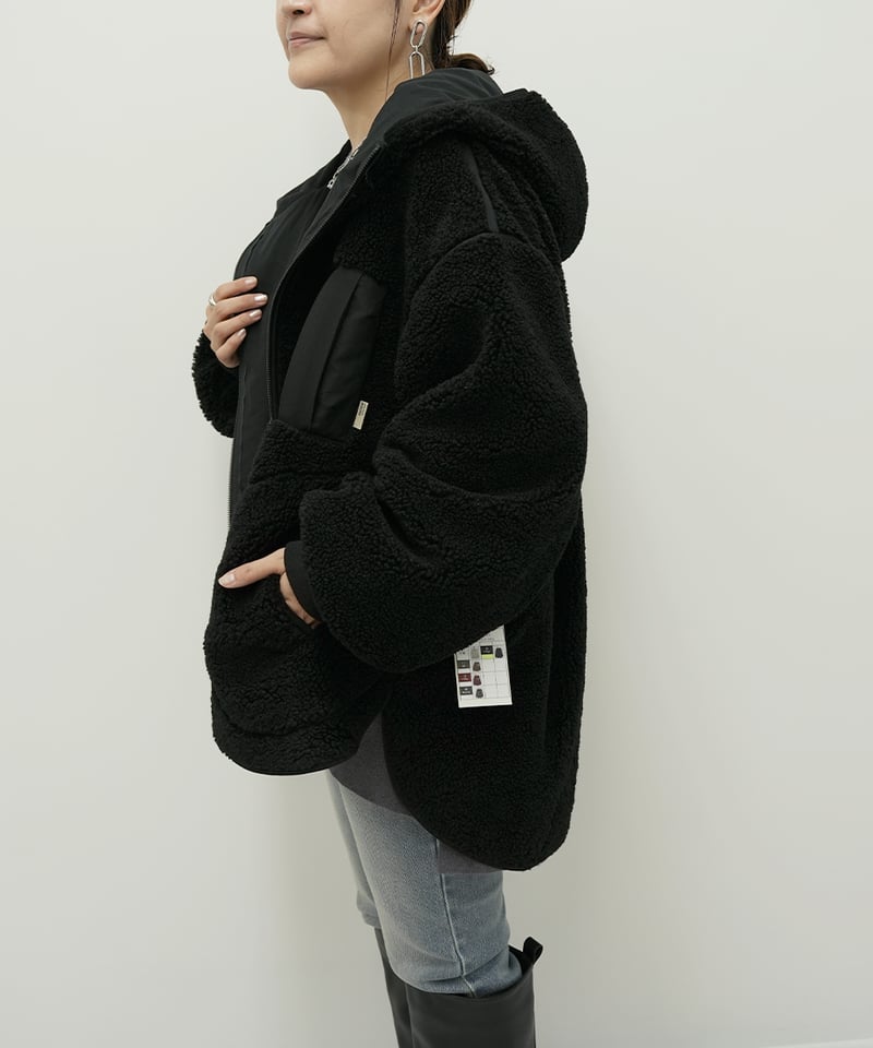 ayane】 ご予約 フーディボアブルゾン | select shop Liren