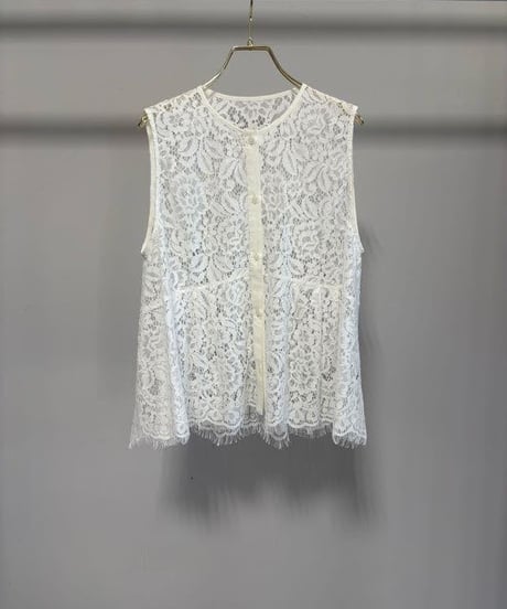 【MARGAUX VINTAGE】　ご予約 総レースノースリーブベスト