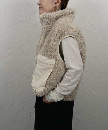 【WYTE】　ご予約 数量限定　Wool Boa & Nylon Σ LINE Hybrid VT