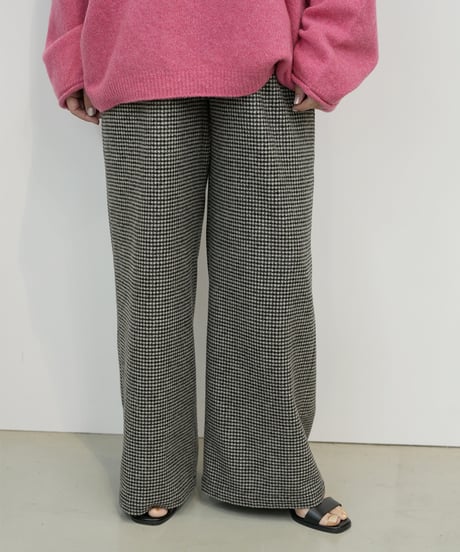 【cafune】　ご予約  cashmere mix tweed easy pants