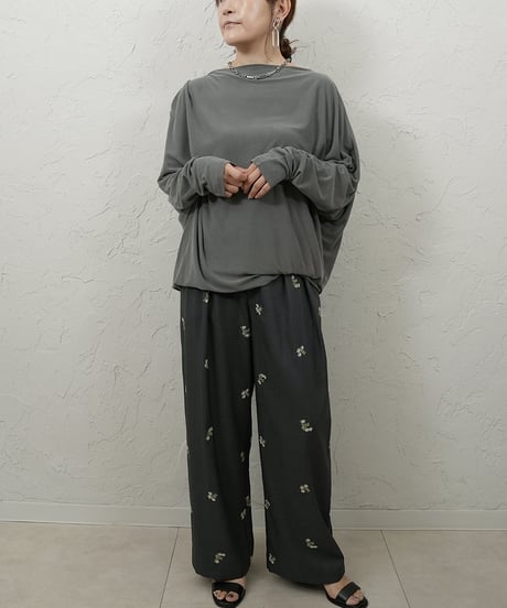Powdery dolman pullover【charcoalラスト1点】