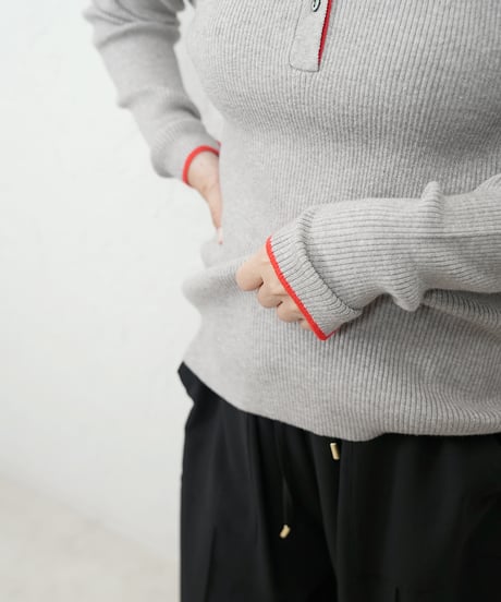 Neck color scheme henry neck knit