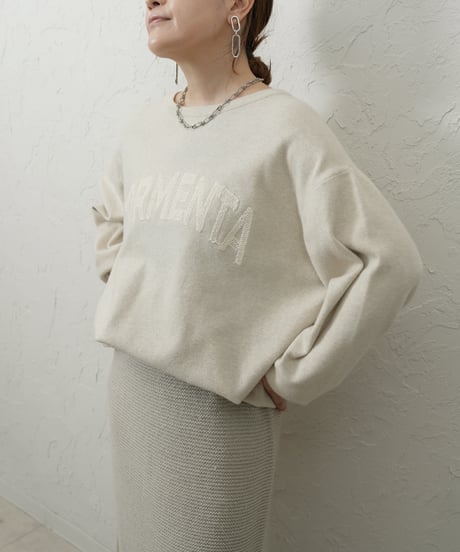 【ROSIEE】　ご予約 数量限定　ロゴ刺繍Knit