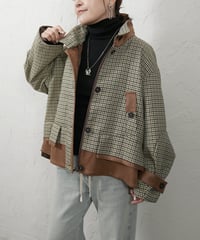 Fake leather docking Jacket【ラスト1点】