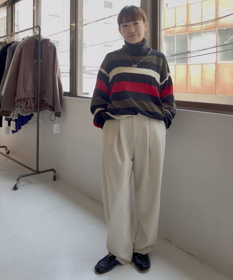 【MARGAUX VINTAGE】　ご予約  ウエストデザインタックパンツ