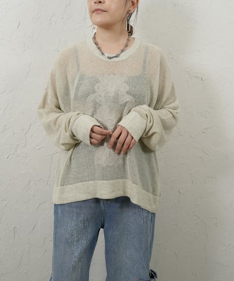 Embroidery mesh pullover 追加！　【ラスト1.2点】
