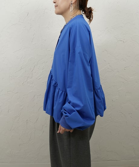Gather balloon shirt