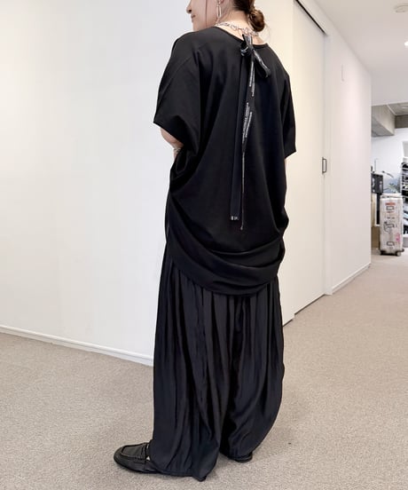【MAISON MAVERICK】　ご予約  Back Ribbon Drape Tunic