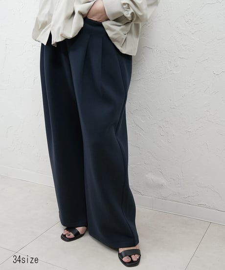 【CYAN tokyo×Liren別注】低身長size！Square pocket fleece wide pants