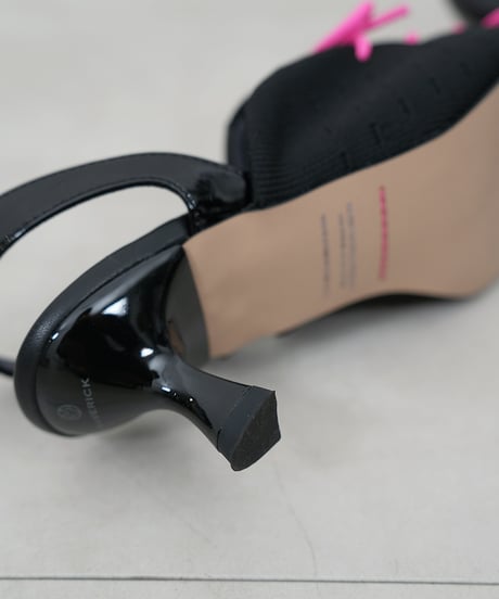 Knit Lace-Up Sneaker Heel