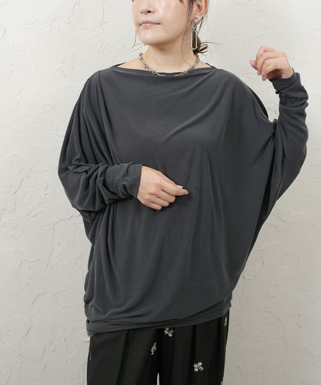 Powdery dolman pullover【charcoalラスト1点】