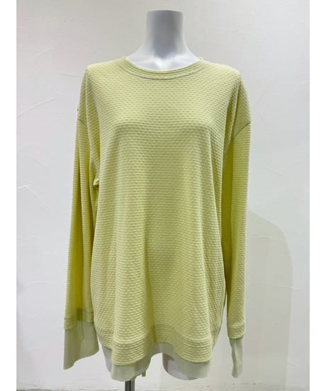 【cyan_tokyo】　ご予約 モザイクジャガードL/S TOPS