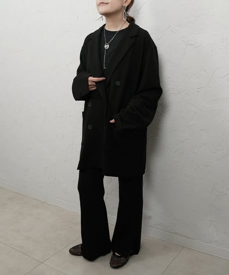Soft rib long light Jacket