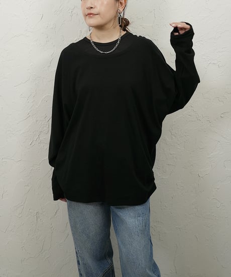 Layer neck dolman TOPS