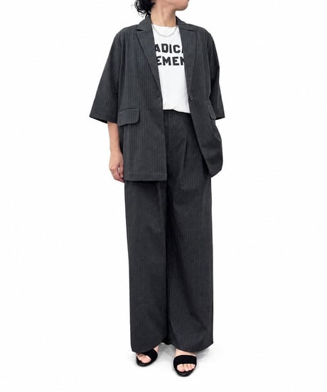 【siro delabonte】　ご予約 Stripe S/S jacket