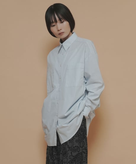 【cyan_tokyo】　ご予約 エアリータックロングシャツ