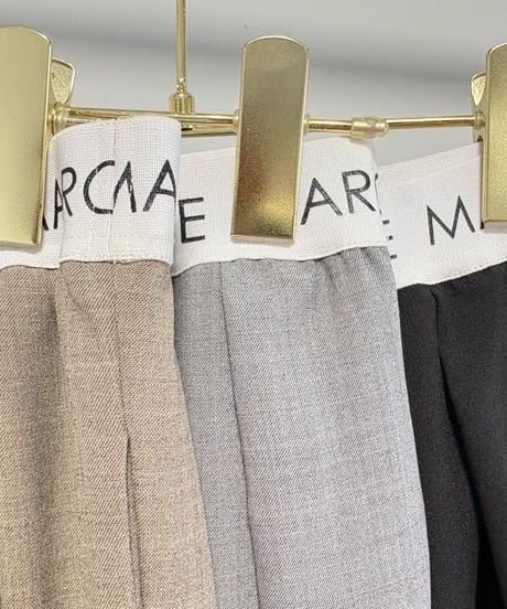 【MARGAUX VINTAGE】　ご予約 ウエストロゴタックパンツ